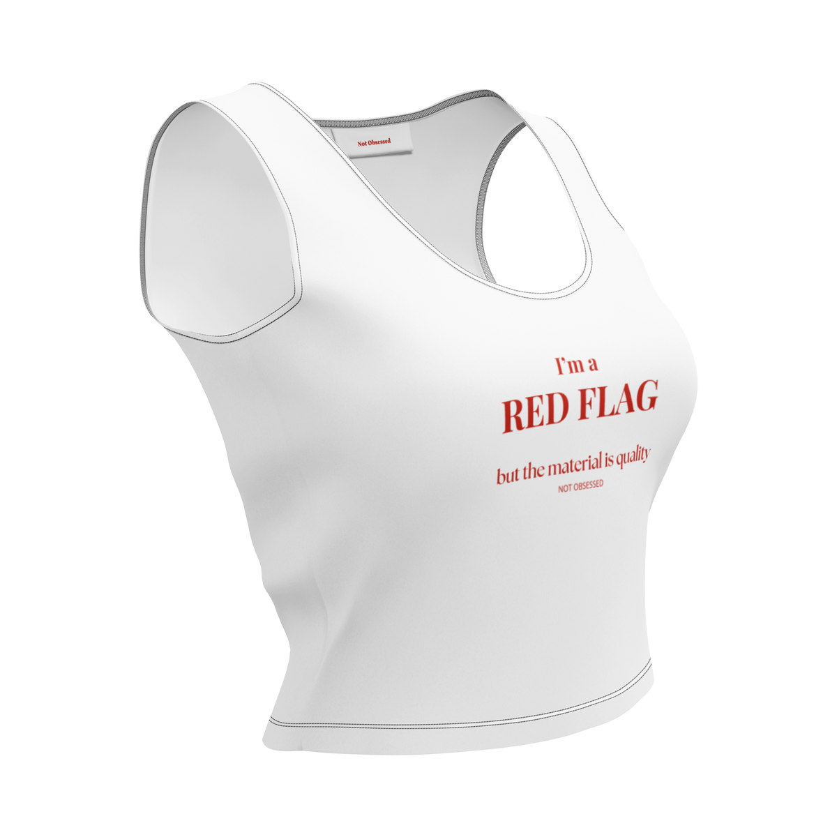 Crop top Red flag