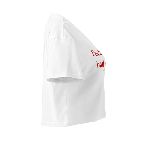Crop top fuck your bad vibes